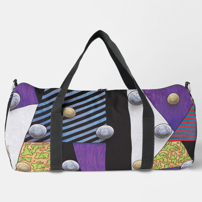 Floaters - Vaporwave Abstract Surrealist Art Duffle Bag (Front)