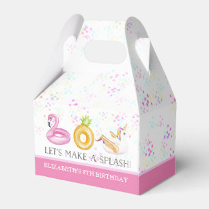 Floatie Pool Party Birthday Favour Box