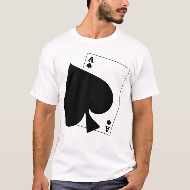 Floating Ace of Spades T Shirt (Front)