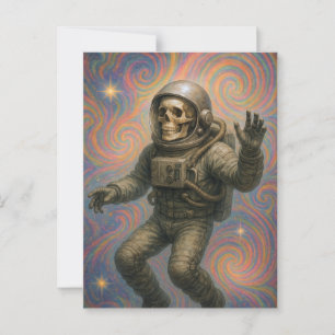 Floating Astronaut Postcard
