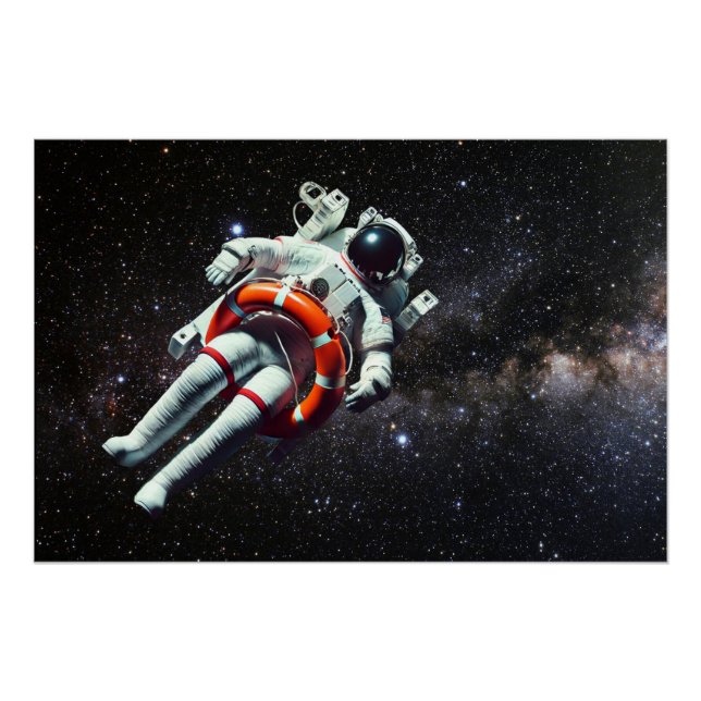 Floating Astronaut Poster (Front)