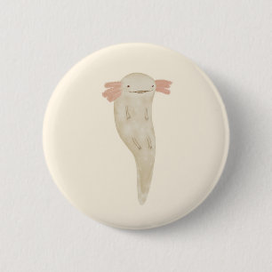 Floating Axolotl 2 Inch Round Button