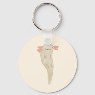 Floating Axolotl Keychain