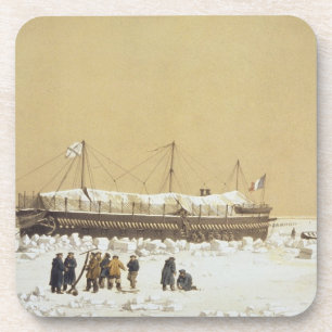 Floating battery La Tonnante in the ice before Kil Coaster
