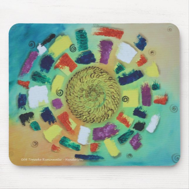 Floating Blanaced Chakra Mouse Pad (Front)