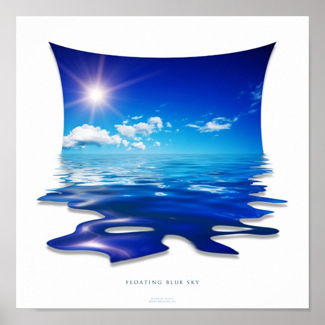 floating blue sky poster (Front)