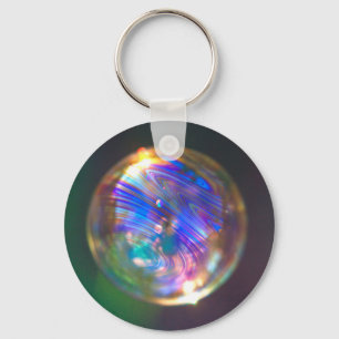 Floating Bubble Reflection Keychain