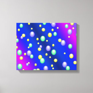 Floating Bubbles Canvas Print