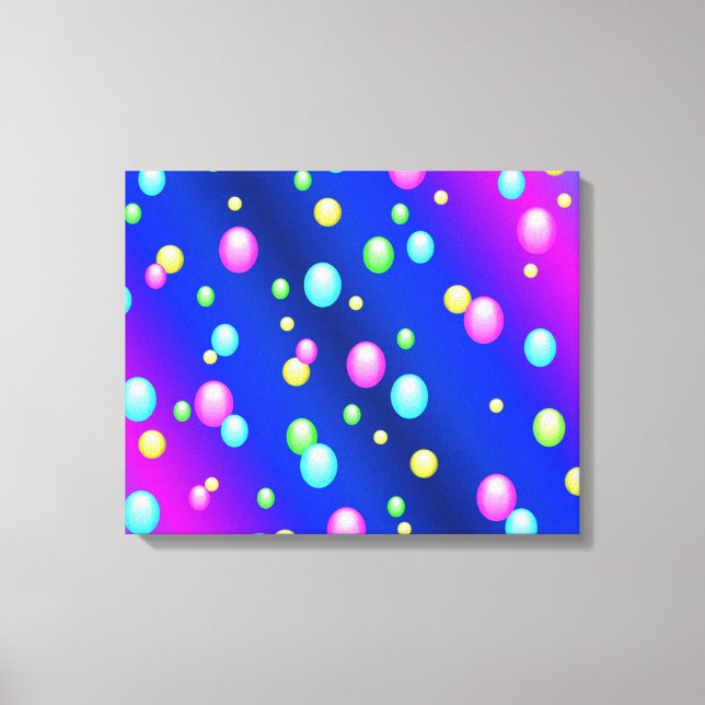 Floating Bubbles Canvas Print (Front)