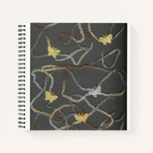 Floating Butterflies Spiral Notebook