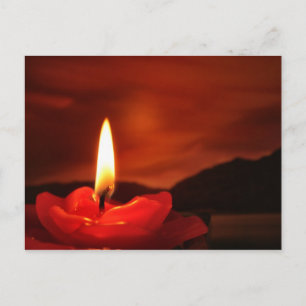 Floating Candle Postcard