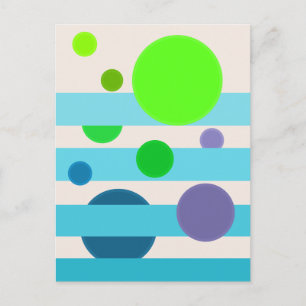 Floating Circles 12 Postcard