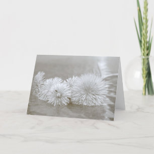 Floating Dandelions on "Water" Greeting Card