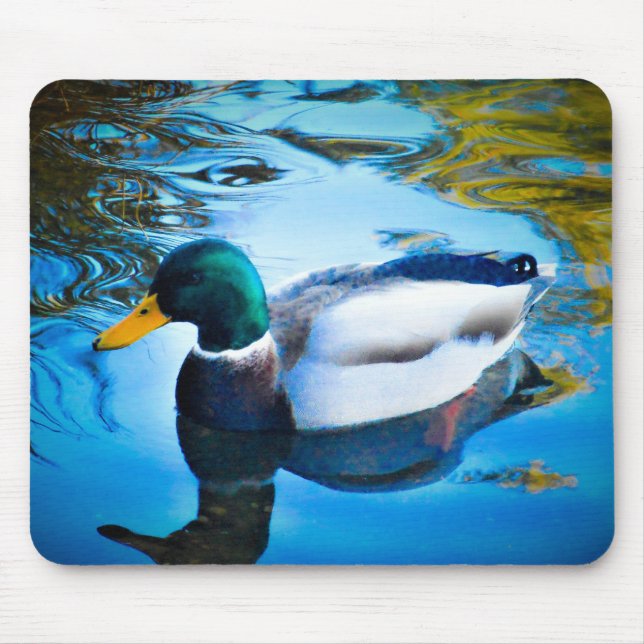 Floating Duck Mouse Pad (Front)
