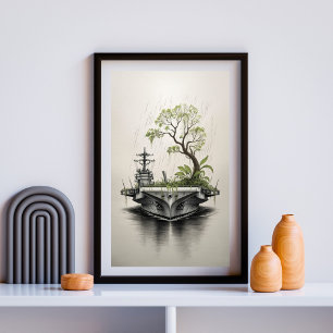 Floating Earth Sanctuary Poster