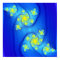 Floating Flow Lines (12" x 12") Art Print Poster