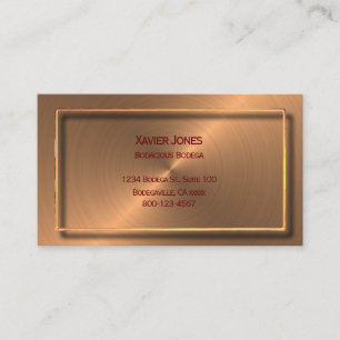 Floating frame personalized business card