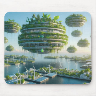 Floating Gardens of Tomorrow Mouse Pad