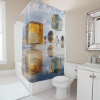 Floating Geometric Marvels Over Water