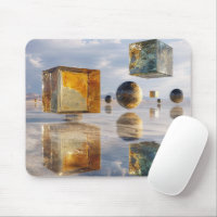 Floating Geometric Marvels Over Water