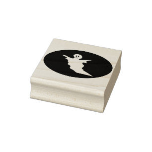 Floating ghost 2 silhouette art stamp