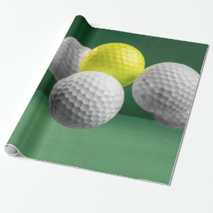 Floating Golf Balls Wrapping Paper
