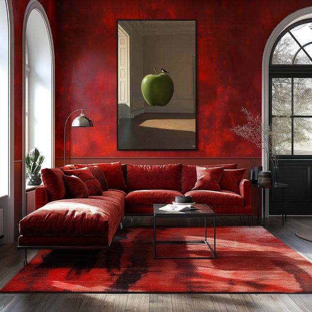 Floating Green Apple and Bird – Surreal Dreamscape Poster (Creator Uploaded)