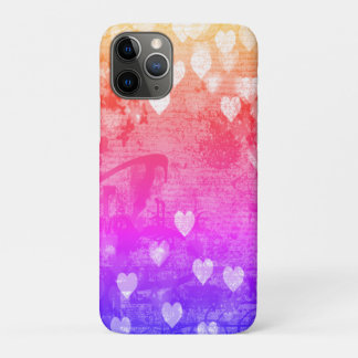 Floating Hearts in Whispery Atmosphere iPhone 11 Pro Case