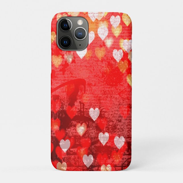 Floating Hearts in Whispery Atmosphere Case-Mate iPhone Case (Back)