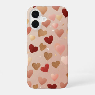 Floating Hearts Romance iPhone 16 Case