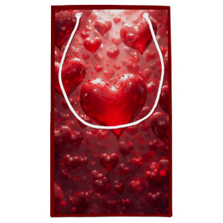 FLOATING HEARTS SMALL GIFT BAG