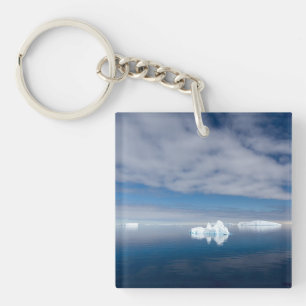 Floating ice in Antarctica Keychain