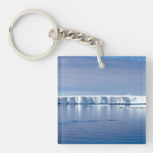 Floating iceberg keychain