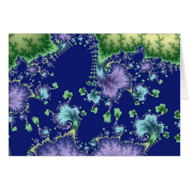 Floating In - Fractal Card (Front Horizontal)