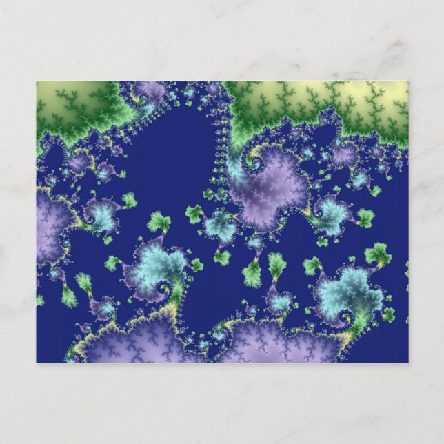 Floating In - Fractal Postcard (Front)