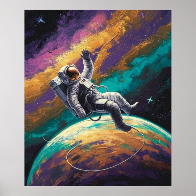 Floating in Space Poster (Front)