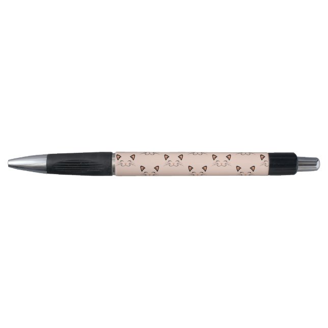 Floating Kitten Cat Face Pattern  Pen (Front)