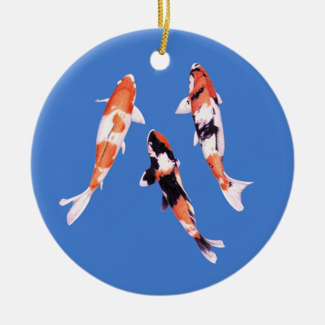 Floating Koi Ornament (Front)
