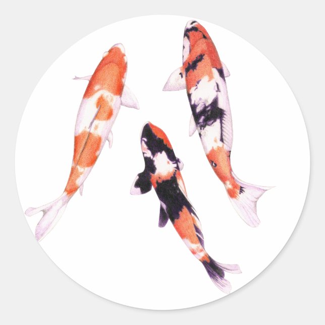 Floating Koi Sticker (Front)