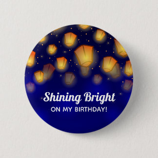 Floating Lanterns Birthday or Special Occasion 2 Inch Round Button