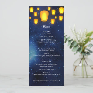 Floating Lanterns Wedding Special Occasion Menu Invitation