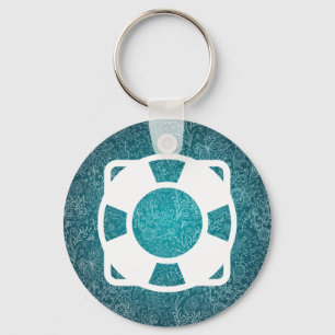 Floating Lifesavers Symbol Keychain