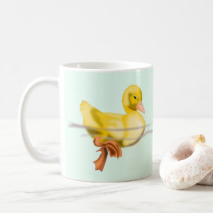 Floating Little Cute Duckling Coffee Mug