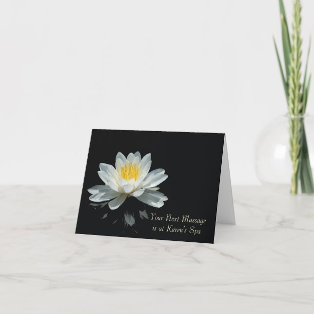 Floating Lotus Flower Note Cards (Front)