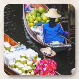 Floating Market in Bangkok Coaster