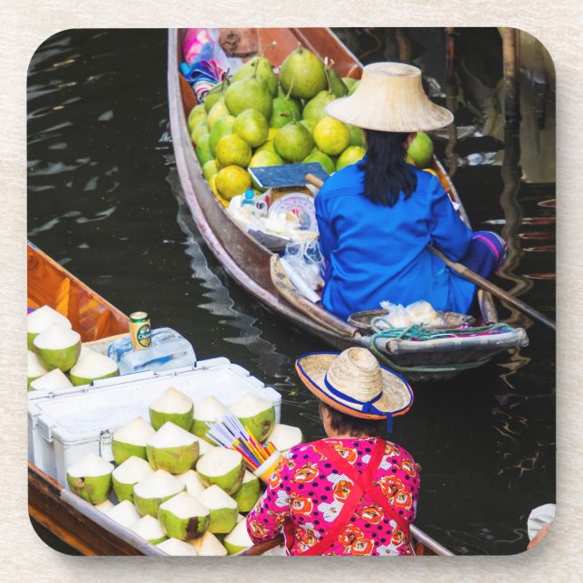 Floating Market in Bangkok Coaster (Front)