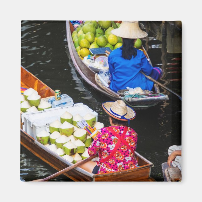 Floating Market in Bangkok Magnet (Front)