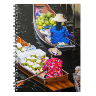 Floating Market in Bangkok Notebook