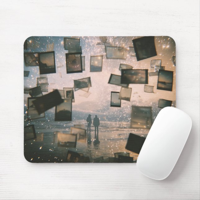 Floating Memories by the Sea Mouse Pad (With Mouse)