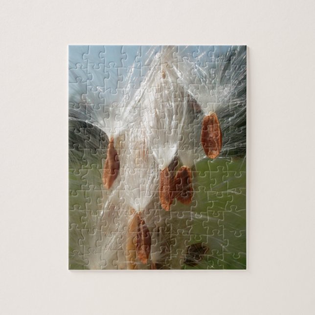 Floating Milkweed Seeds Art Print/Graphic Jigsaw Puzzle (Vertical)